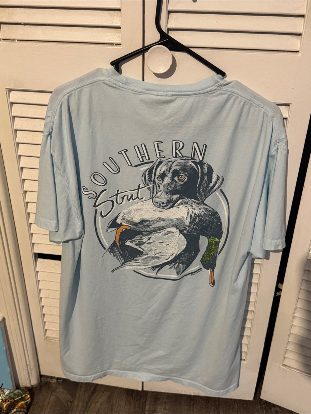 Light Blue Graphic Tee - Men